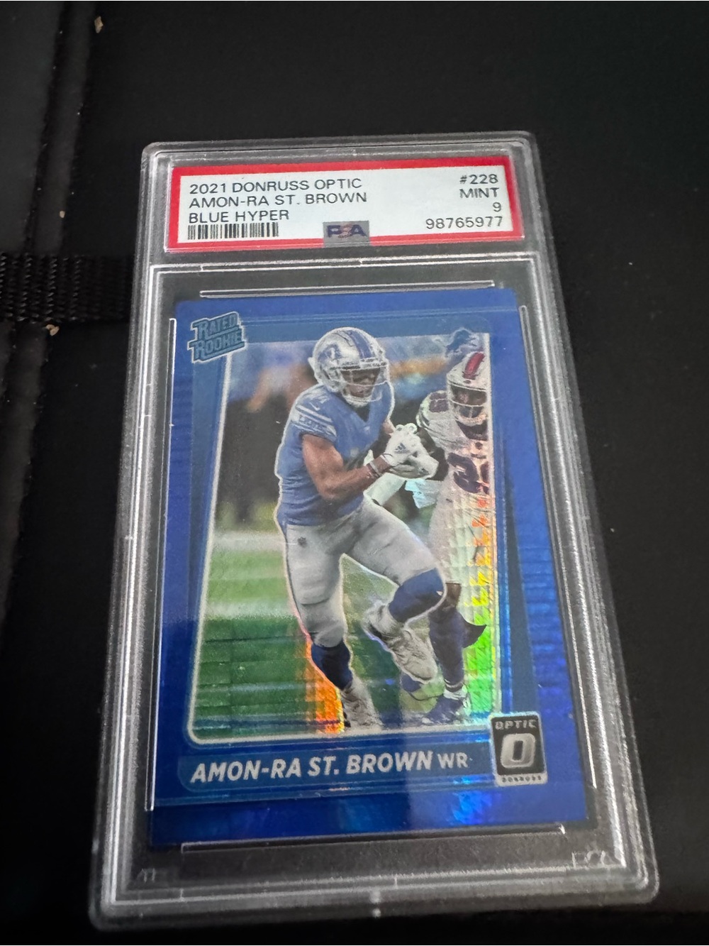 Panini Blue Detroit Lions Amon-Ra St. Brown Rookie Card